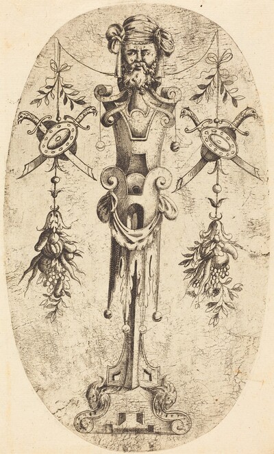 Bearded Head on a Pedestal