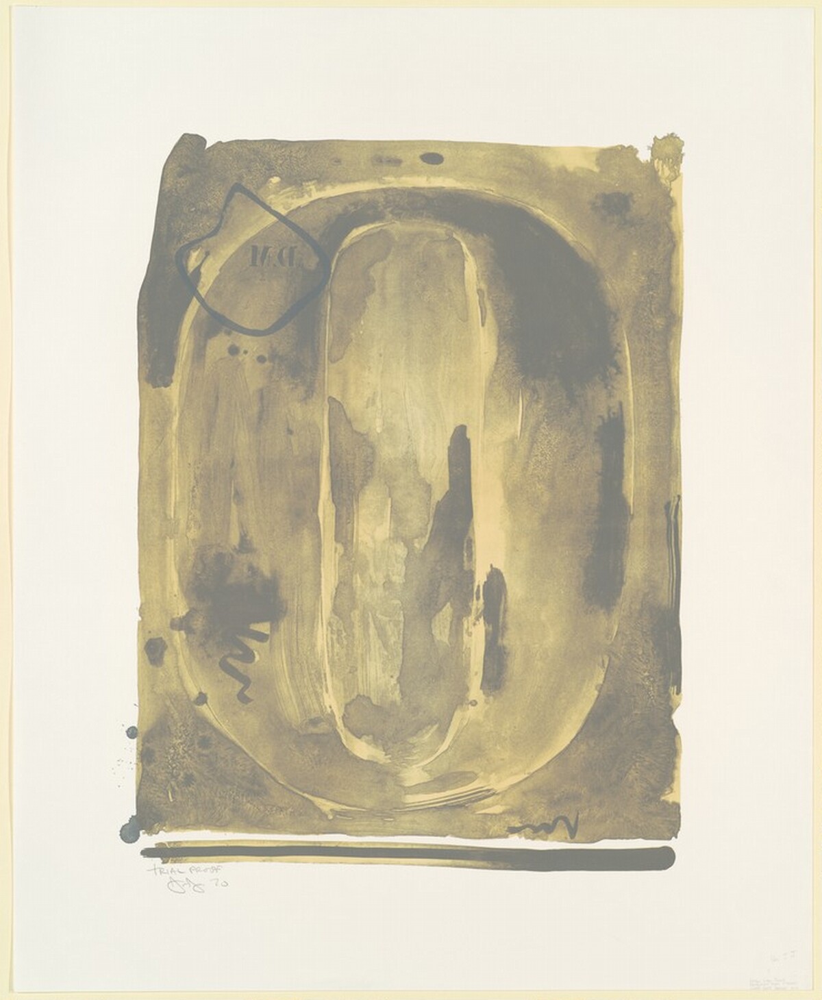 Figure 0 [trial proof] by Jasper Johns