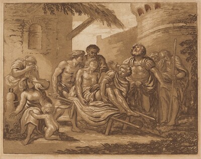 The Death of Hector on the Ramparts of Troy (recto) / Tancred and Erminia (verso)