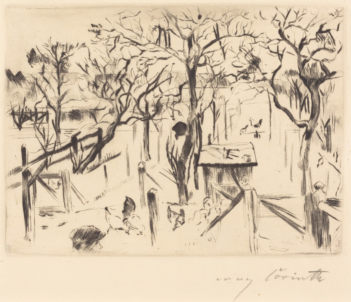 Obstgarten im Herbst (Fruit Garden in Autumn) by Lovis Corinth
