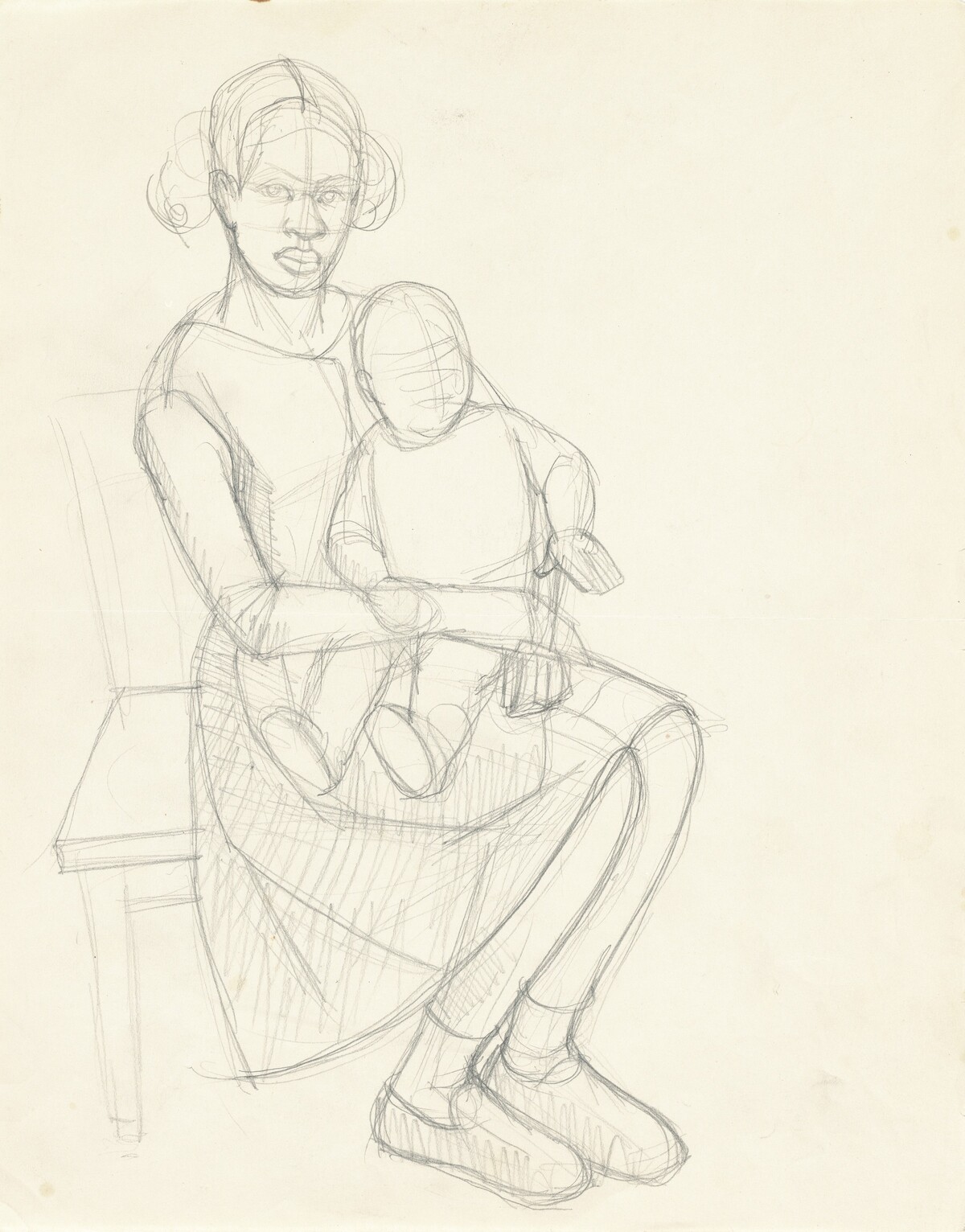 Study for "Great America" (Mother and Child) by Kerry James Marshall