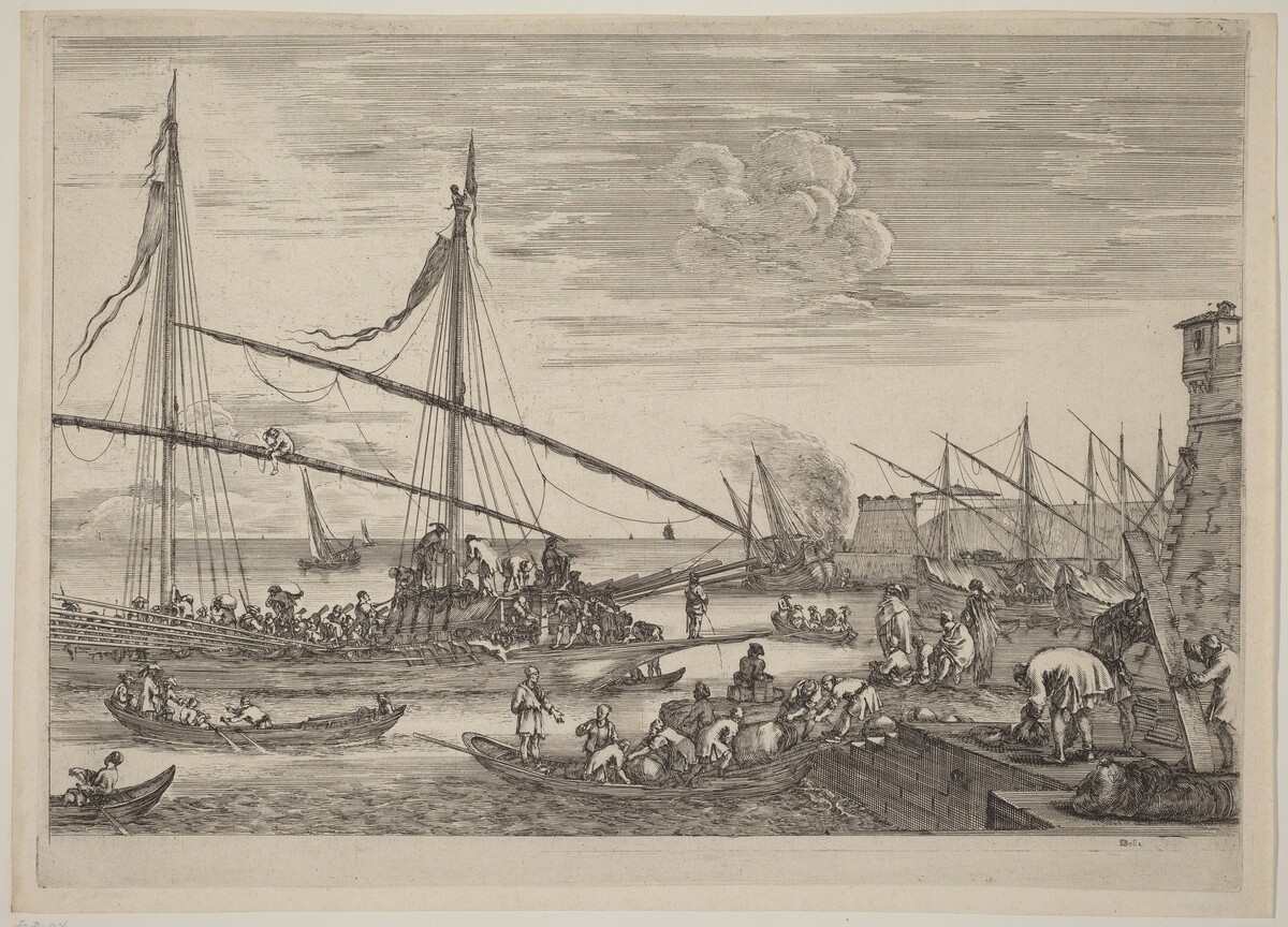 The Fortifications at Livorno by Stefano Della Bella