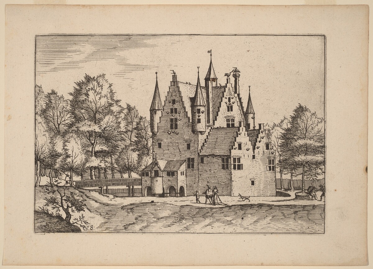 Castle by Johannes van Doetechum, the Elder and Lucas van Doetechum after Master of the Small Landscapes