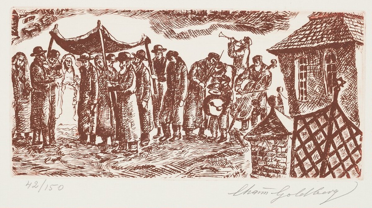 Wedding by Chaim Goldberg