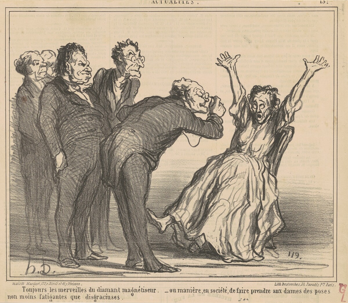 Toujours les merveilles du diamant ... by Honoré Daumier