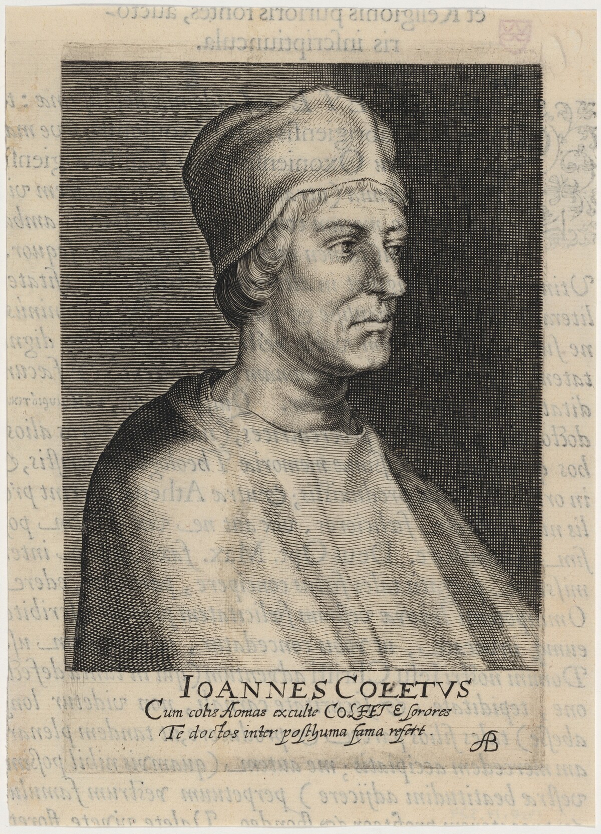 John Colet, Dean of Saint Paul's by Willem de Passe and Magdalena de Passe