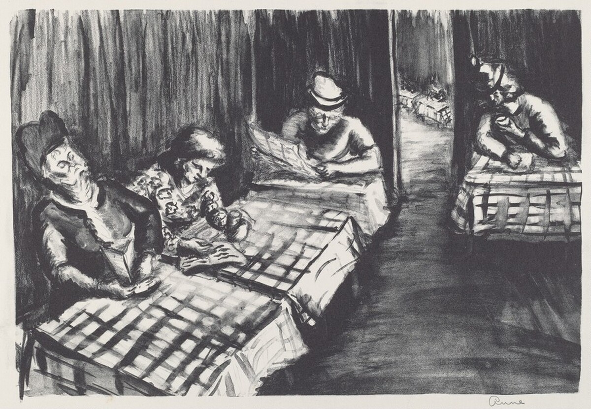 Cafe Scene by American 20th Century