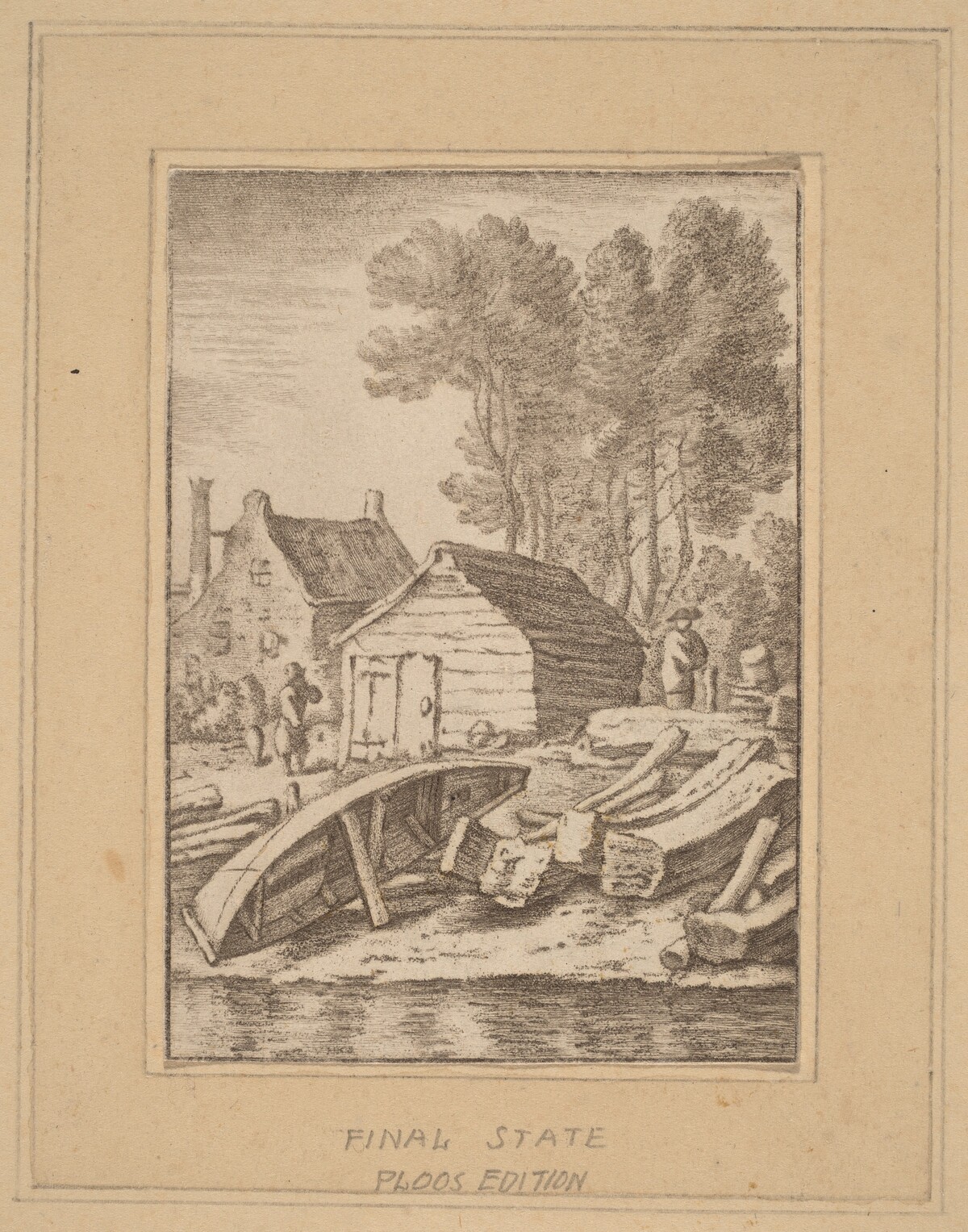 Shipyard by Cornelis Ploos van Amstel after Herman Saftleven