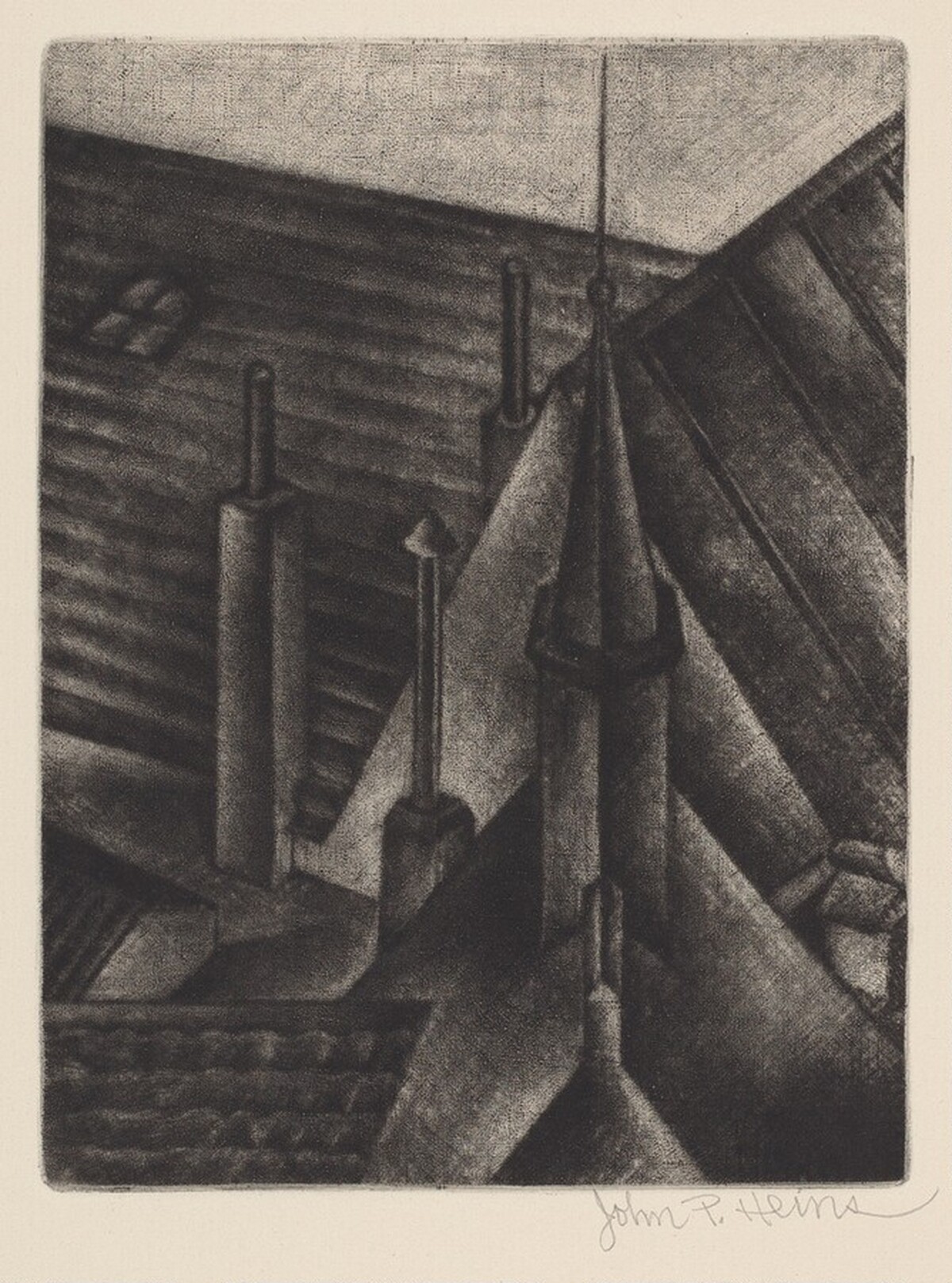 Untitled (Rooftops) by John P. Heins