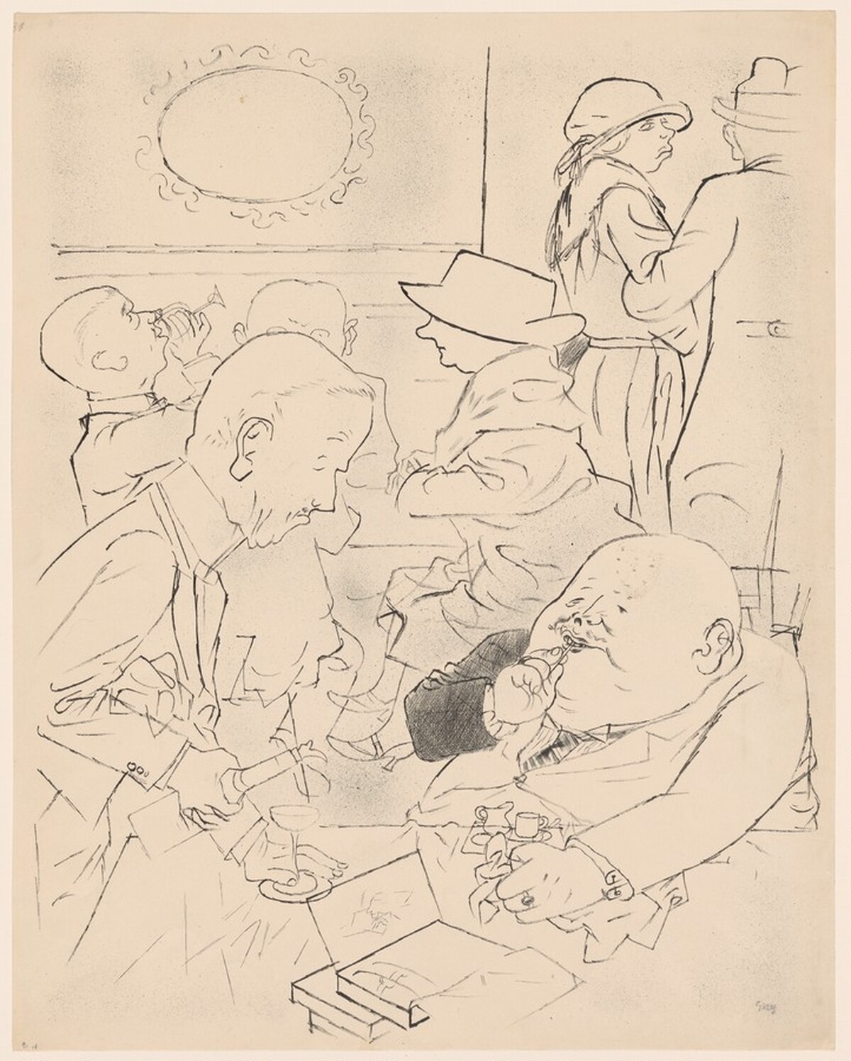 Restaurant by George Grosz