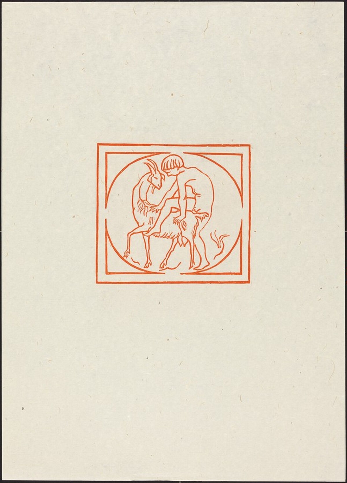 Ninth Eclogue: Tityrus with a Goat (Tityre enfourchant sa chevre) by Aristide Maillol