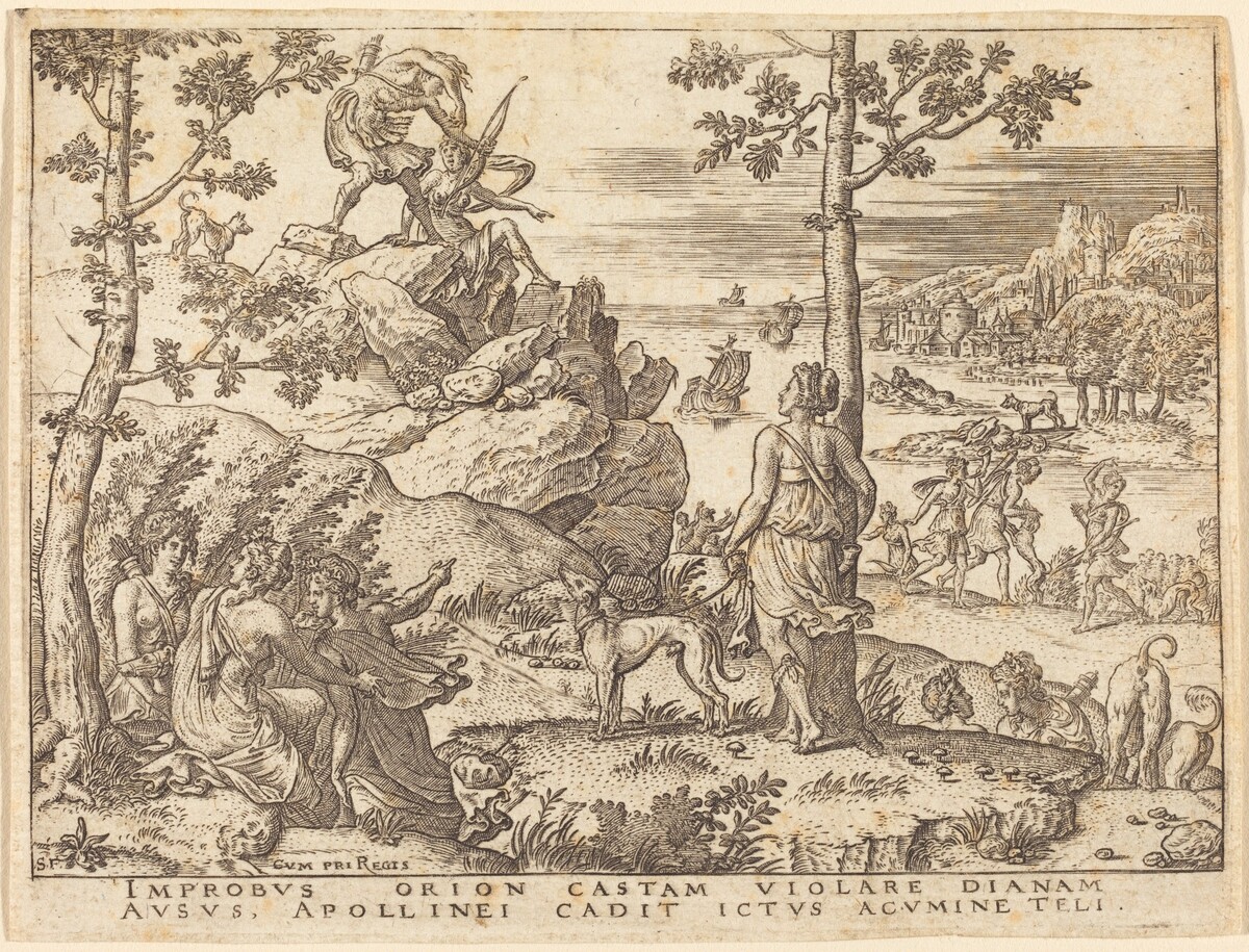 Orion Killed by Apollo by Etienne Delaune