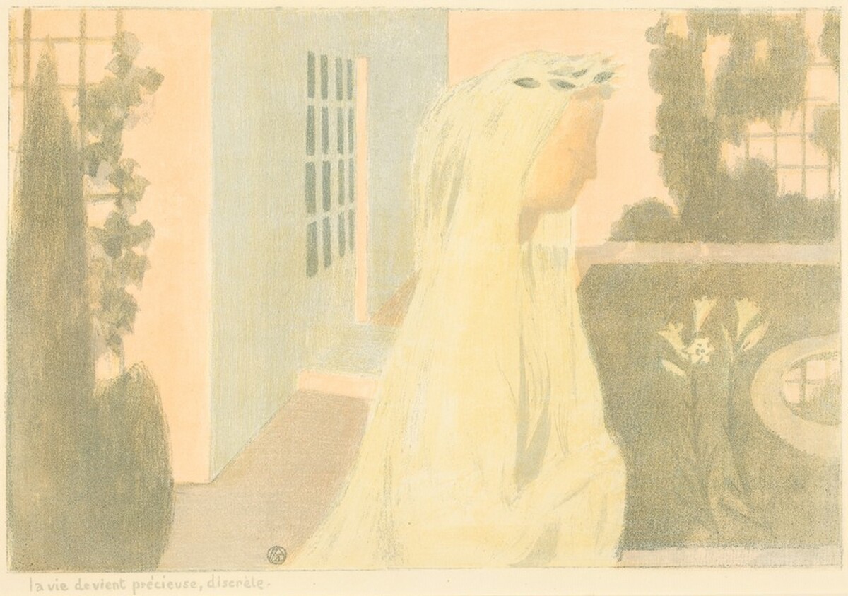 La vie devient précieuse, discrète by Maurice Denis, Ambroise Vollard (publisher),  Auguste Clot (technician)