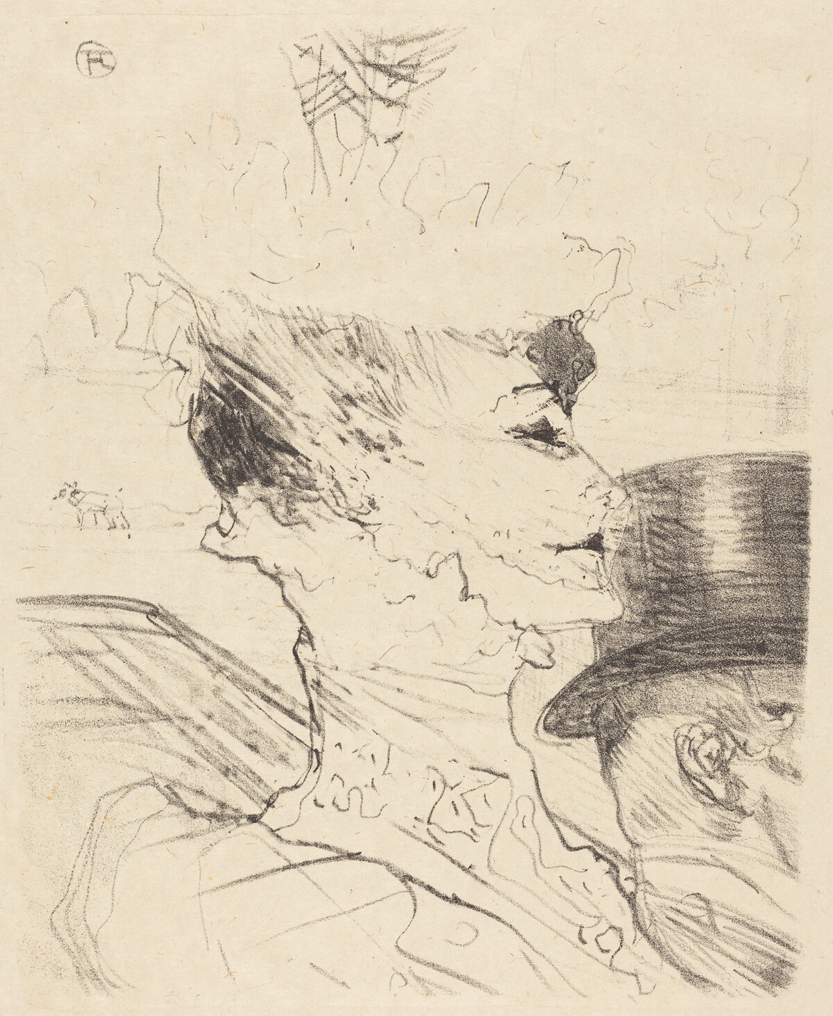Yvette Guilbert? by Henri de Toulouse-Lautrec
