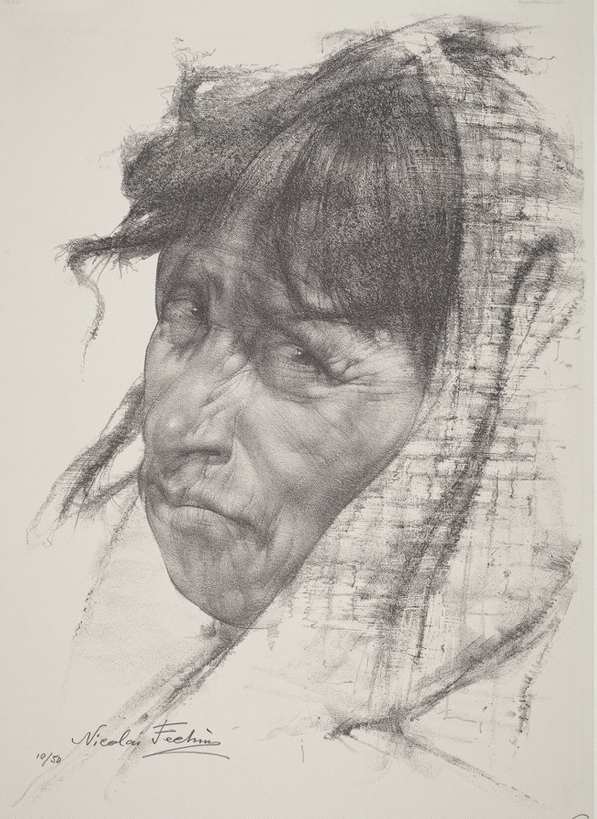 Indian Head by Nikolai Fechin