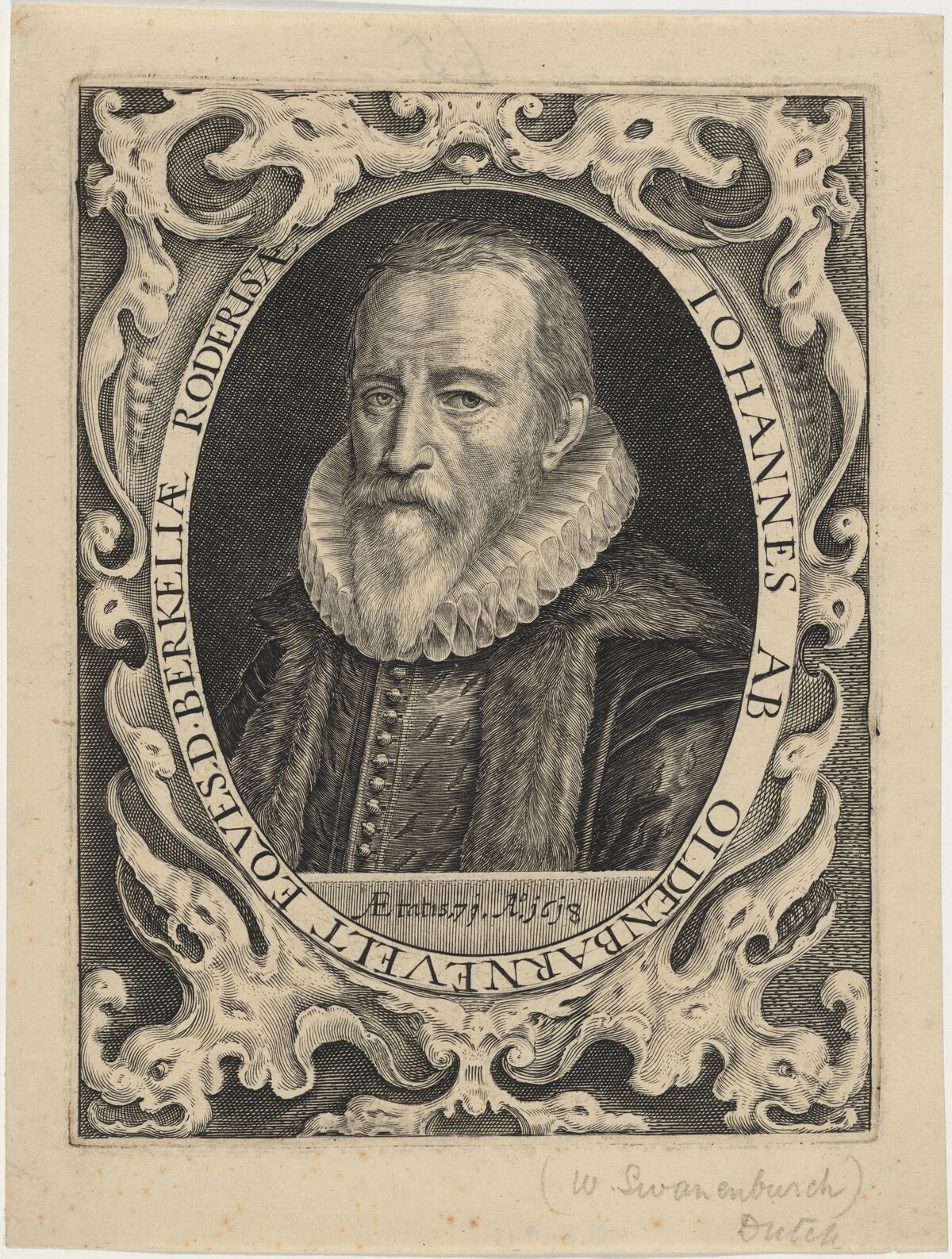 Johan van Oldenbarneveldt by Willem Swanenburgh