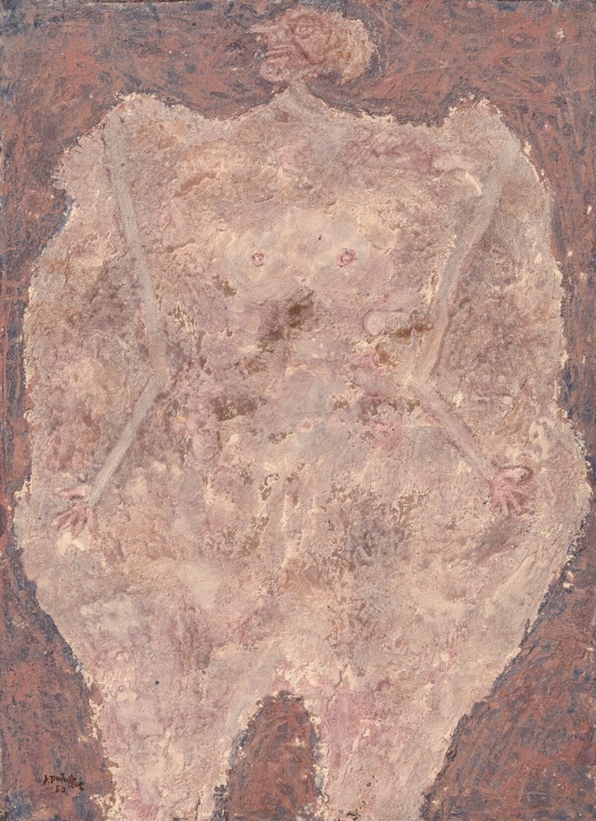 Corps de dame jaspé (Marbleized Body of a Lady) by Jean Dubuffet