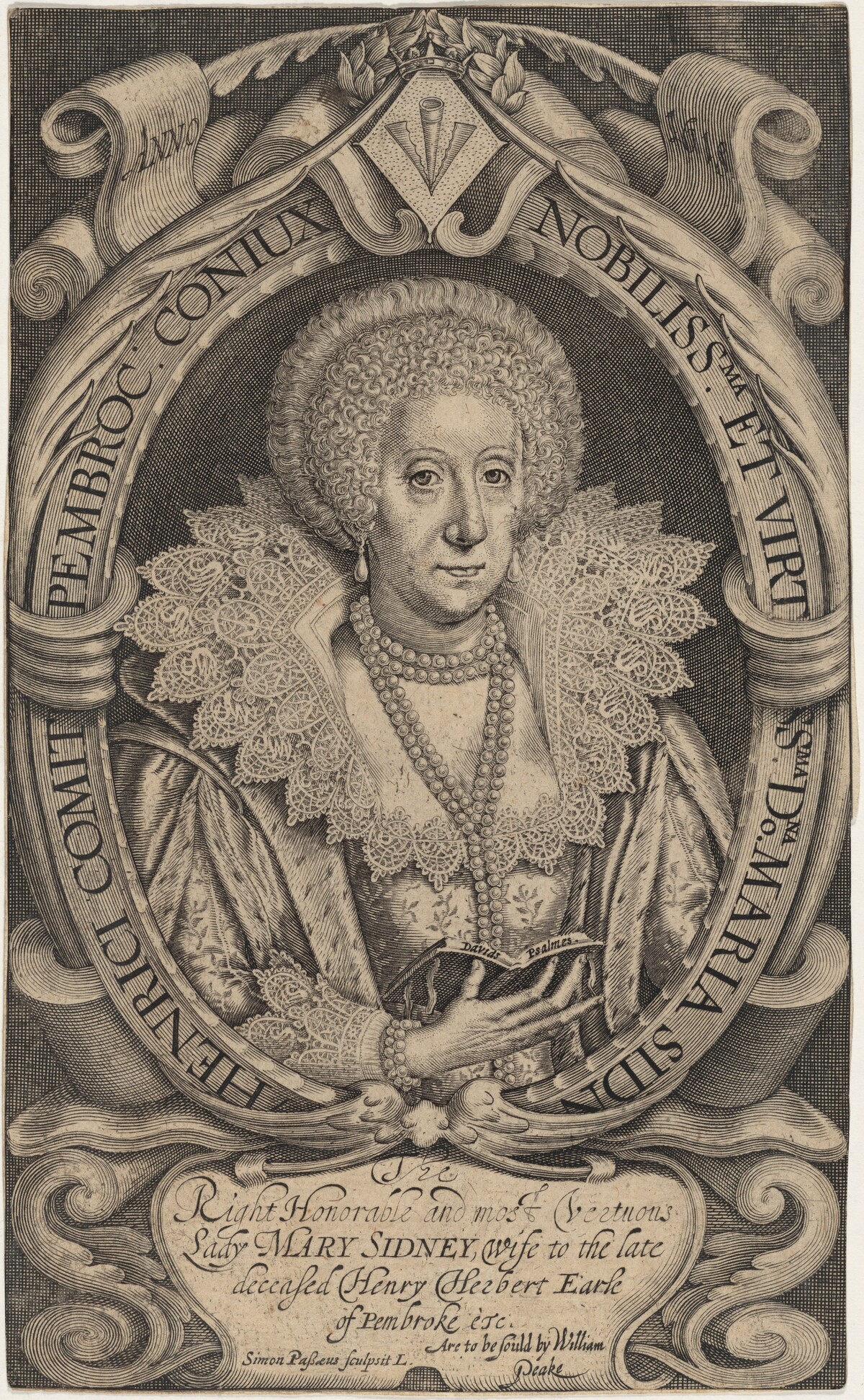 Mary Sidney, Countess of Pembroke by Simon de Passe