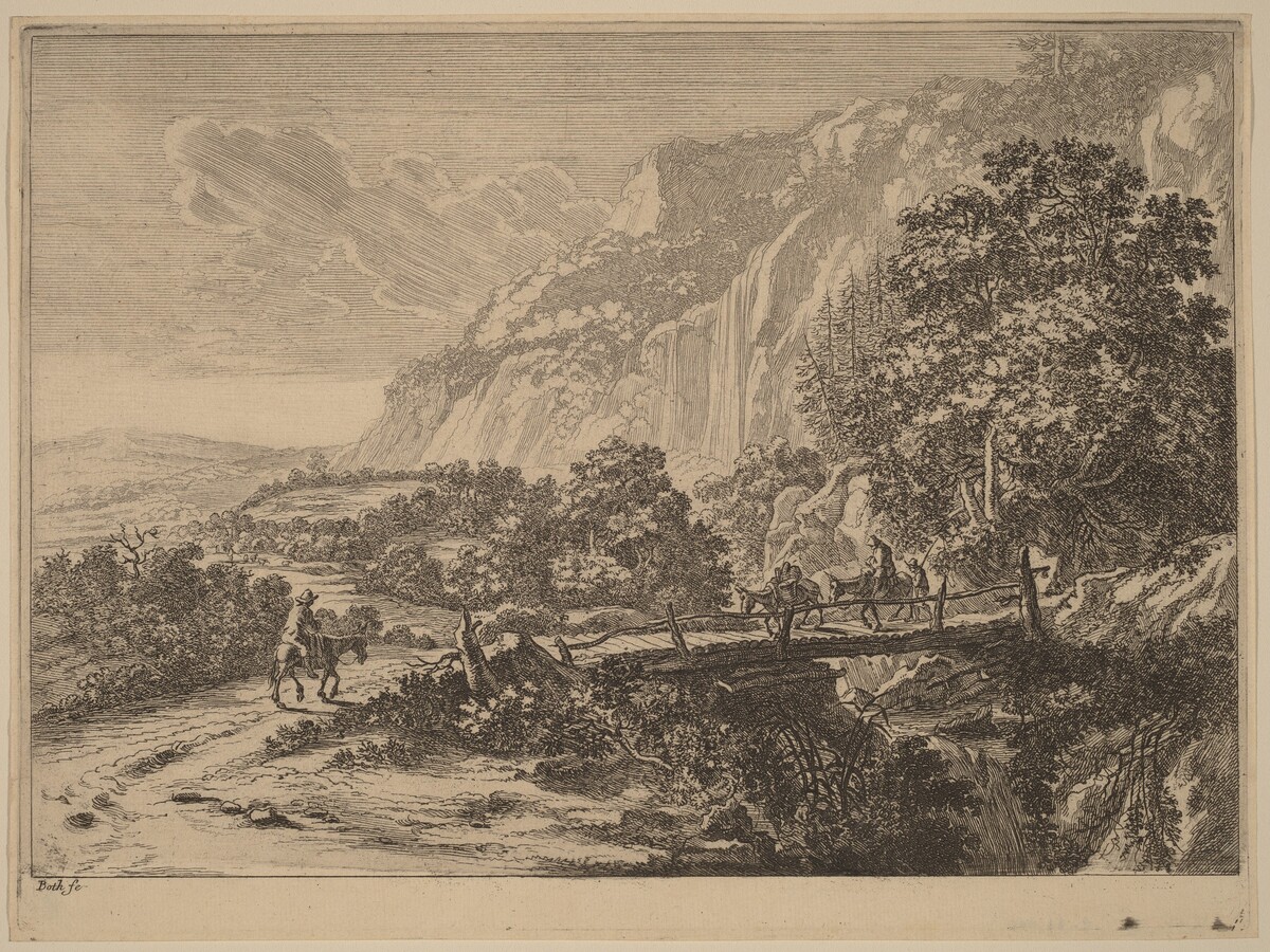 The Wooden Bridge at Sulmona near Tivoli by Jan Both