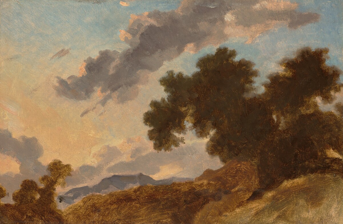 Mountain Landscape at Sunset by Jean Honoré Fragonard