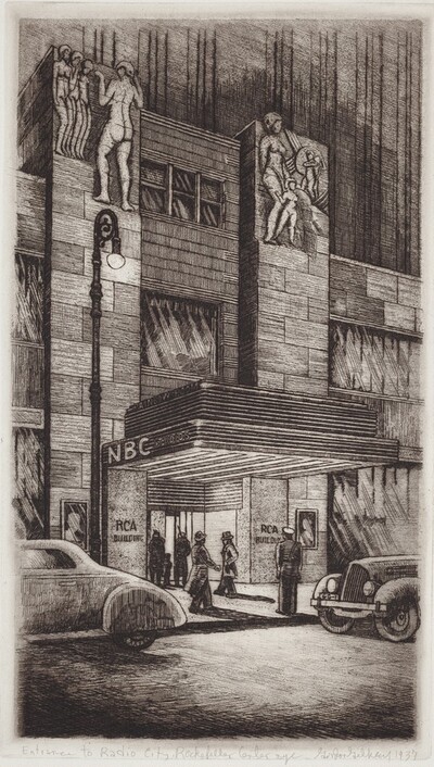 Entrance to Radio City, Rockefeller Center, New York