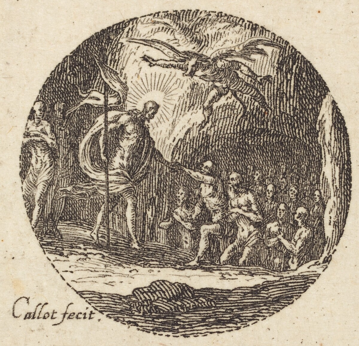 Christ in Limbo by Jacques Callot