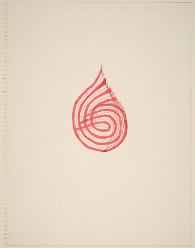 Red Spiral Drawing (2)