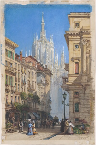 The Duomo in Milan from a Side Street