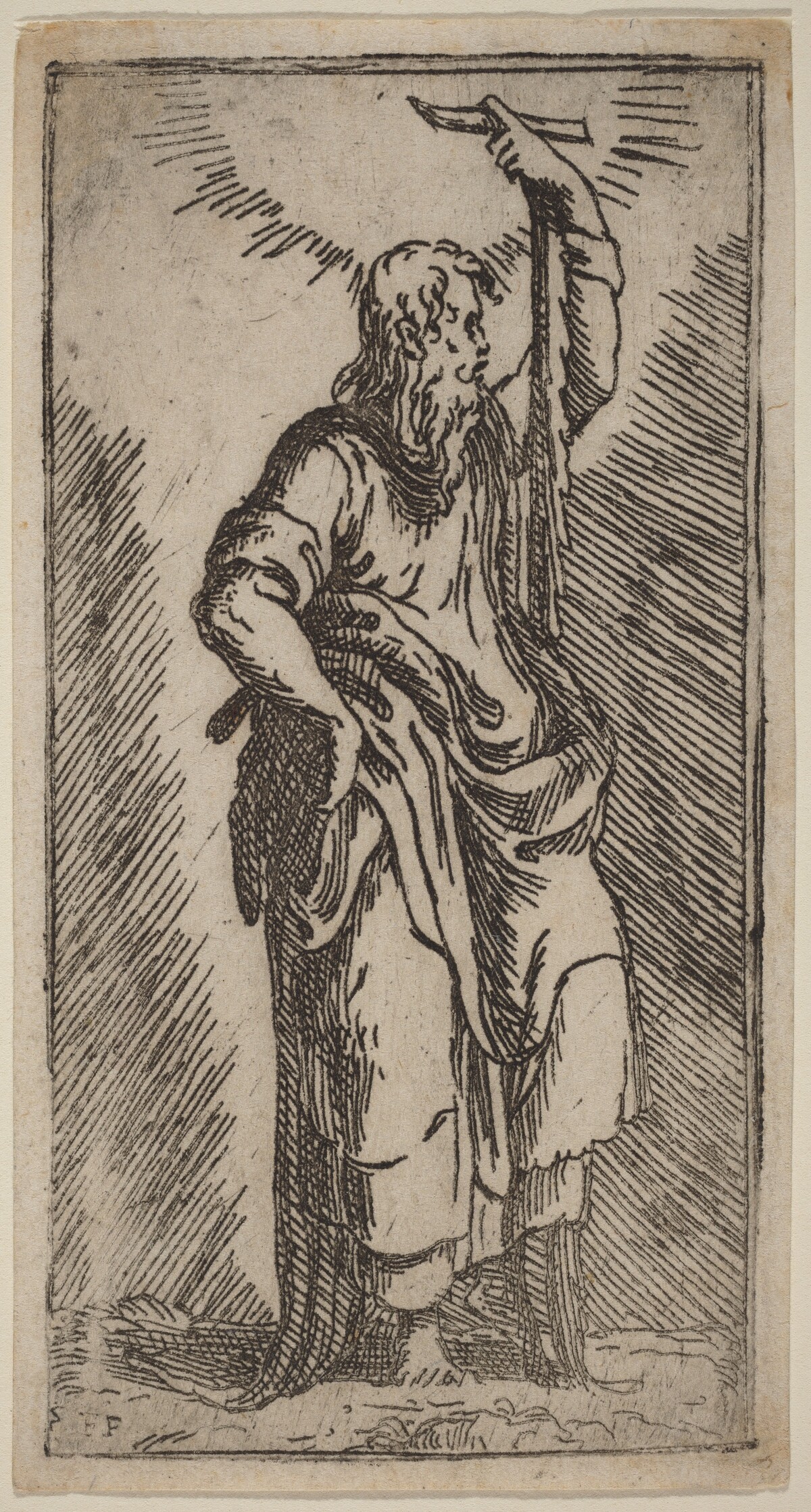 Saint Simon by Master F.P. after Parmigianino