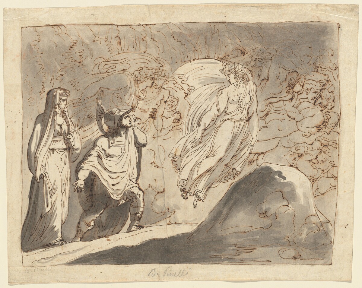 Aeneas in the Underworld by Roman 18th/19th Century
