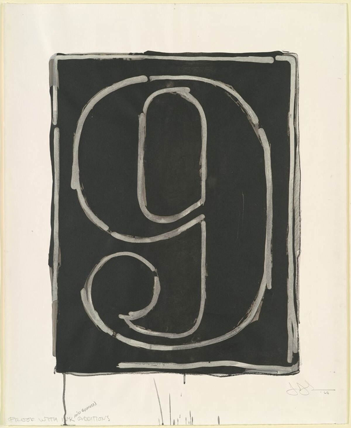 Figure 9 [working proof] by Jasper Johns