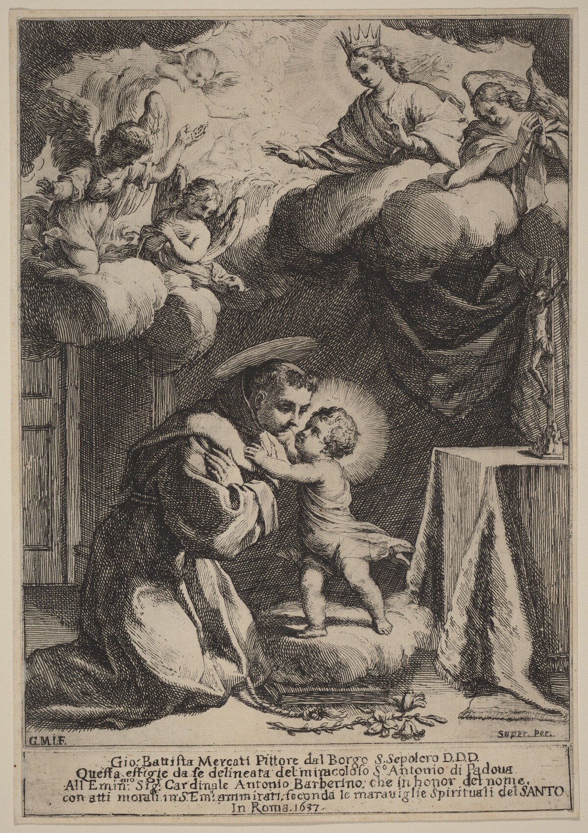 Saint Anthony of Padua by Giovanni Battista Mercati