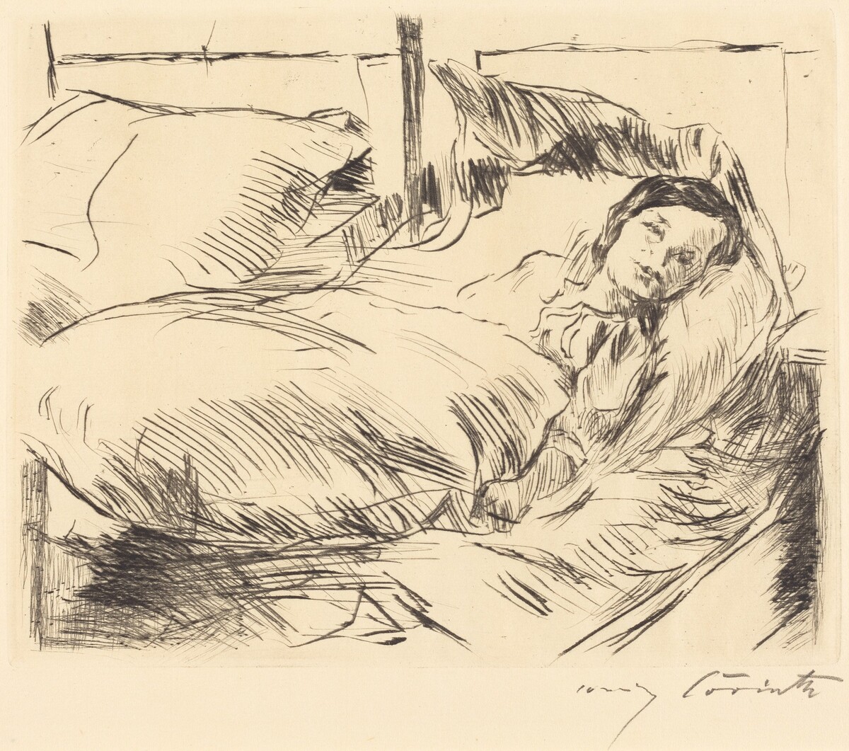 Das Kranke Kind (The Sick Child) by Lovis Corinth