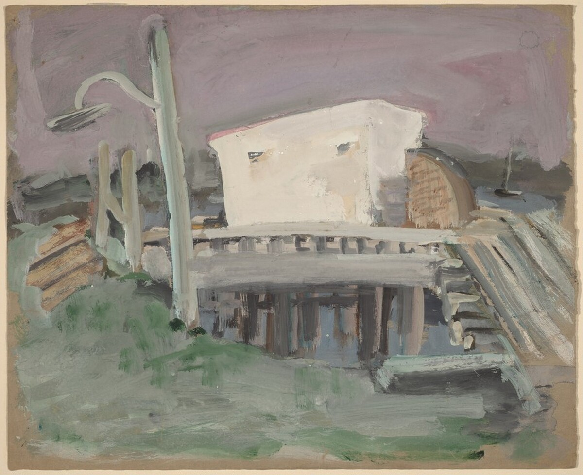 Untitled (wharf) by Mark Rothko