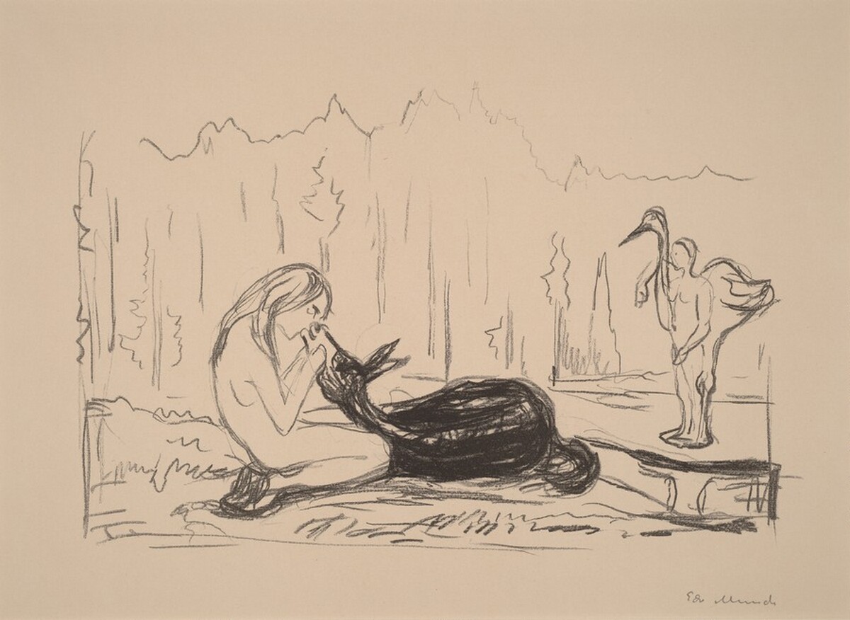 Omega and the Donkey by Edvard Munch