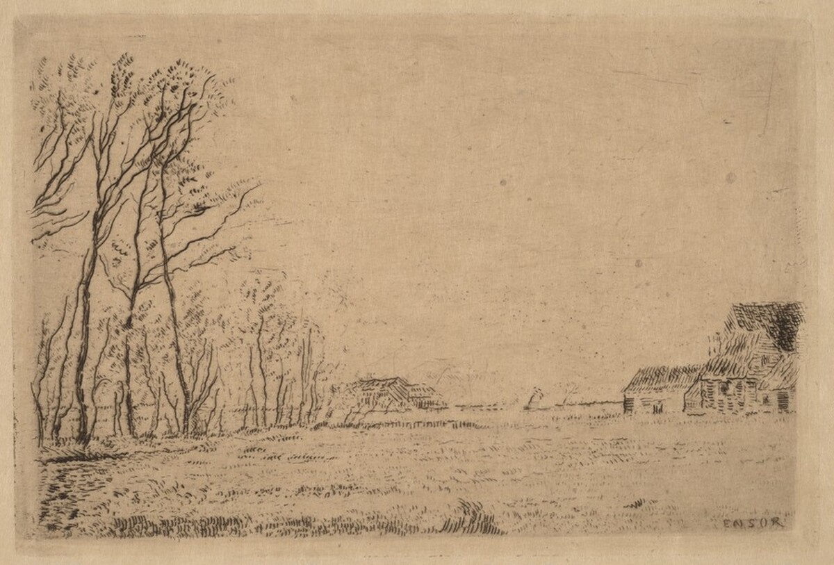 Edge of the Forest in Ostend (La lisiere du petit bois, Ostende) by James Ensor