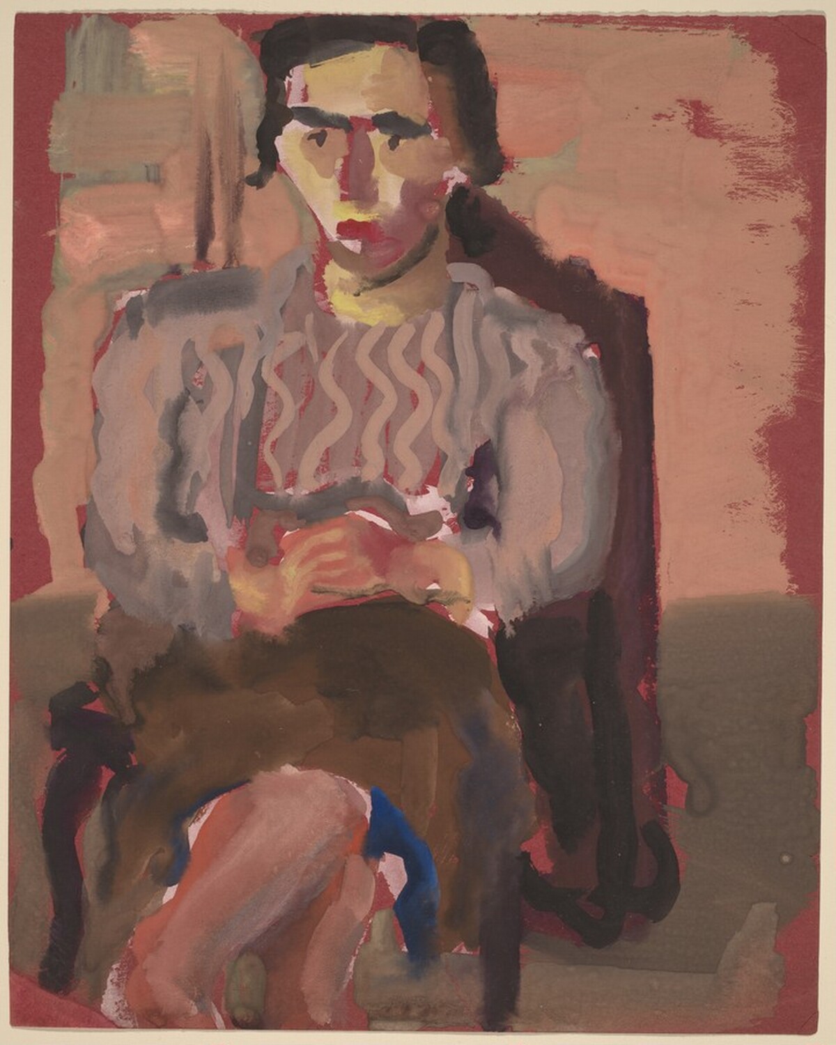 Untitled (Seated Woman with Crossed Legs) by Mark Rothko