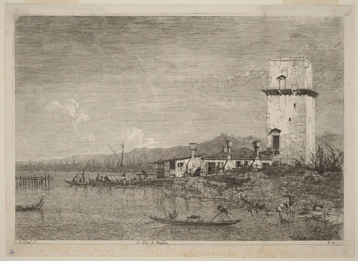 La Torre di Malghera by Canaletto