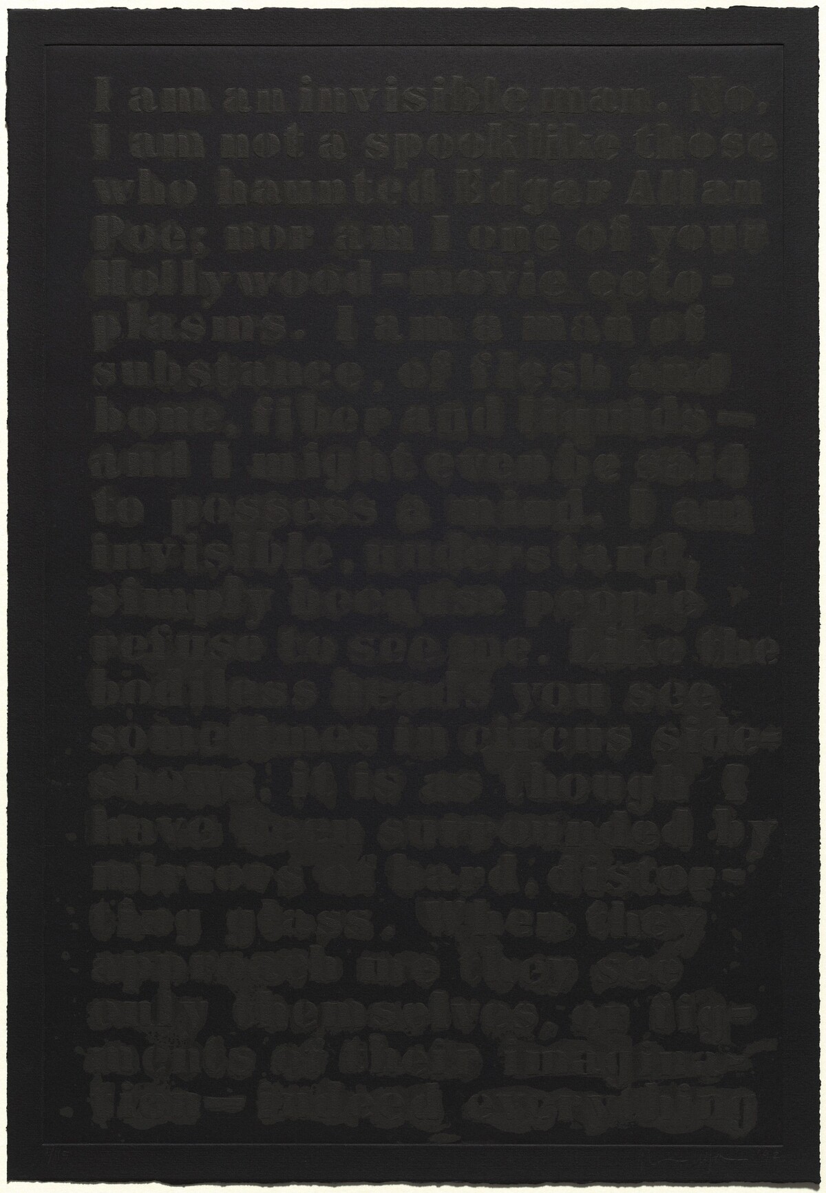 Untitled: Four Etchings [D] by Glenn Ligon