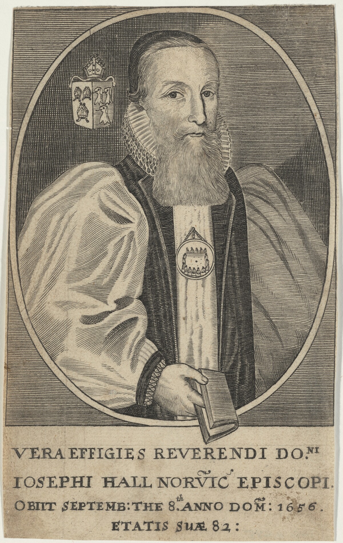Joseph Hall, Bishop of Norwich by William Faithorne