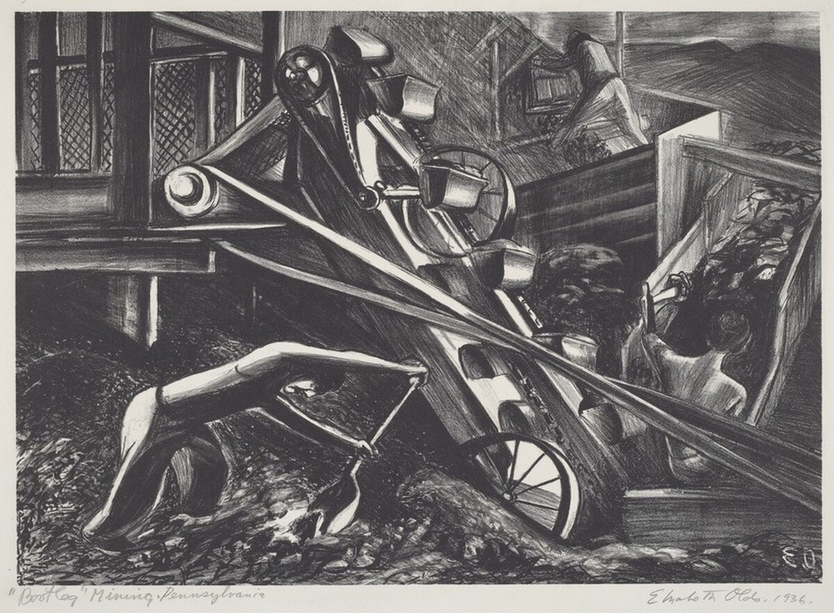 Bootleg Mining, Pennsylvania by Elizabeth Olds