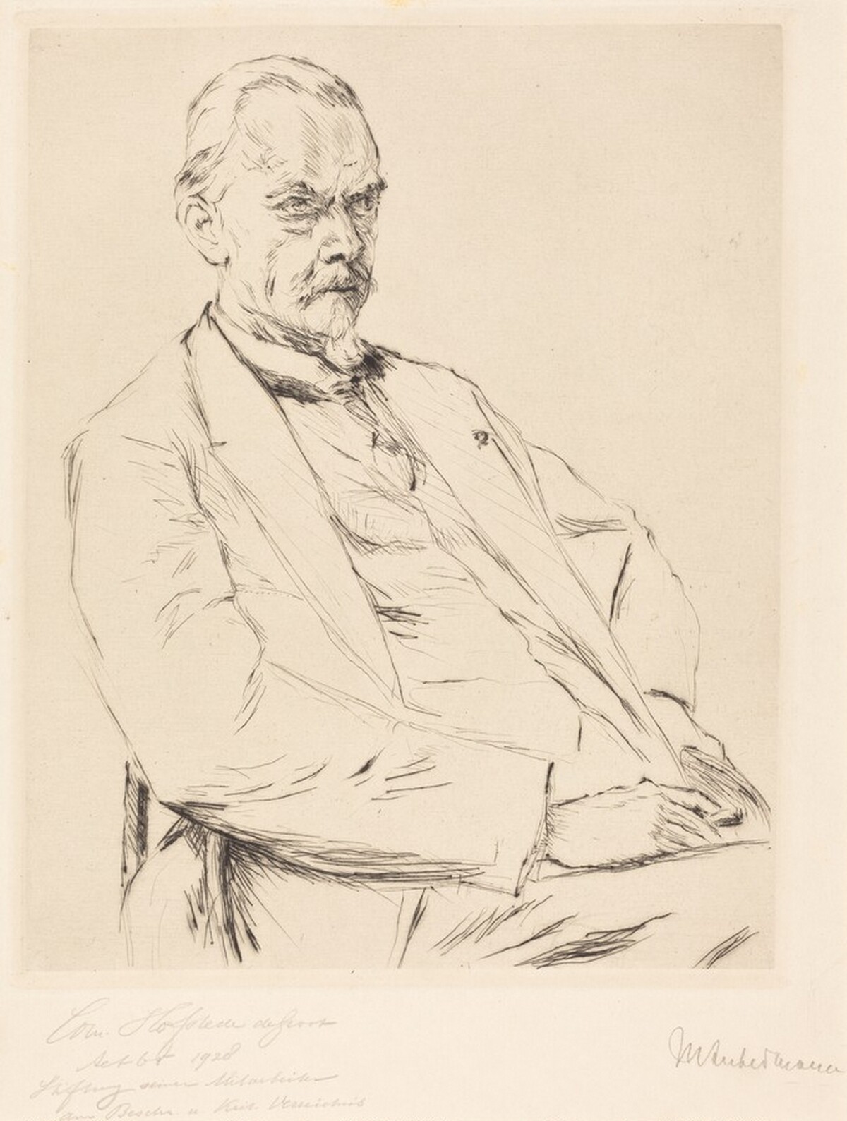 Dr. C. Hofstede de Groot by Max Liebermann