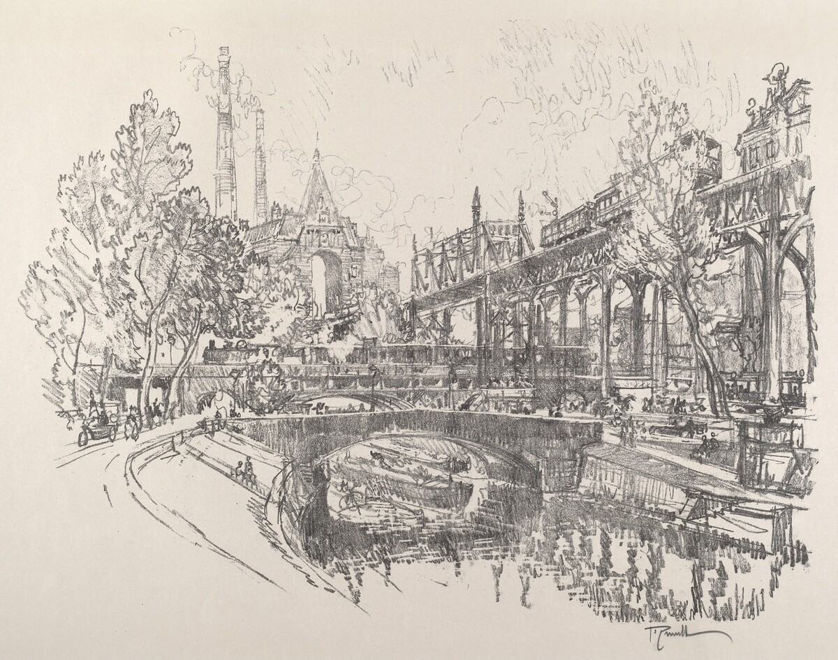 Landwehr Canal, Berlin by Joseph Pennell