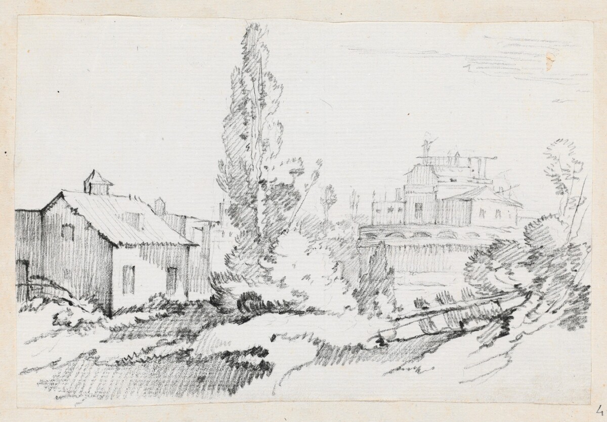 Castel Sant'Angelo from the Northwest by Joseph-Marie Vien