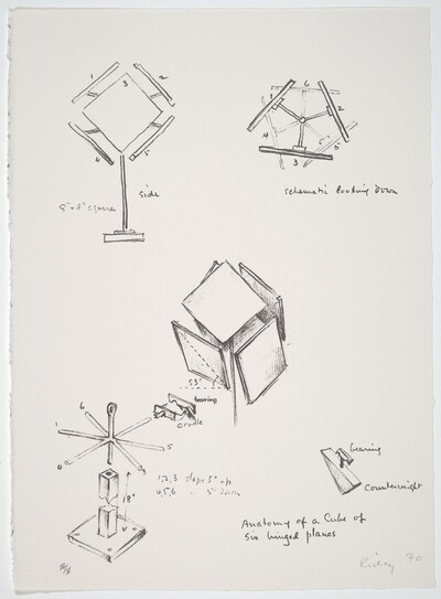 Anatomy of a Cube of Six Hinged Planes