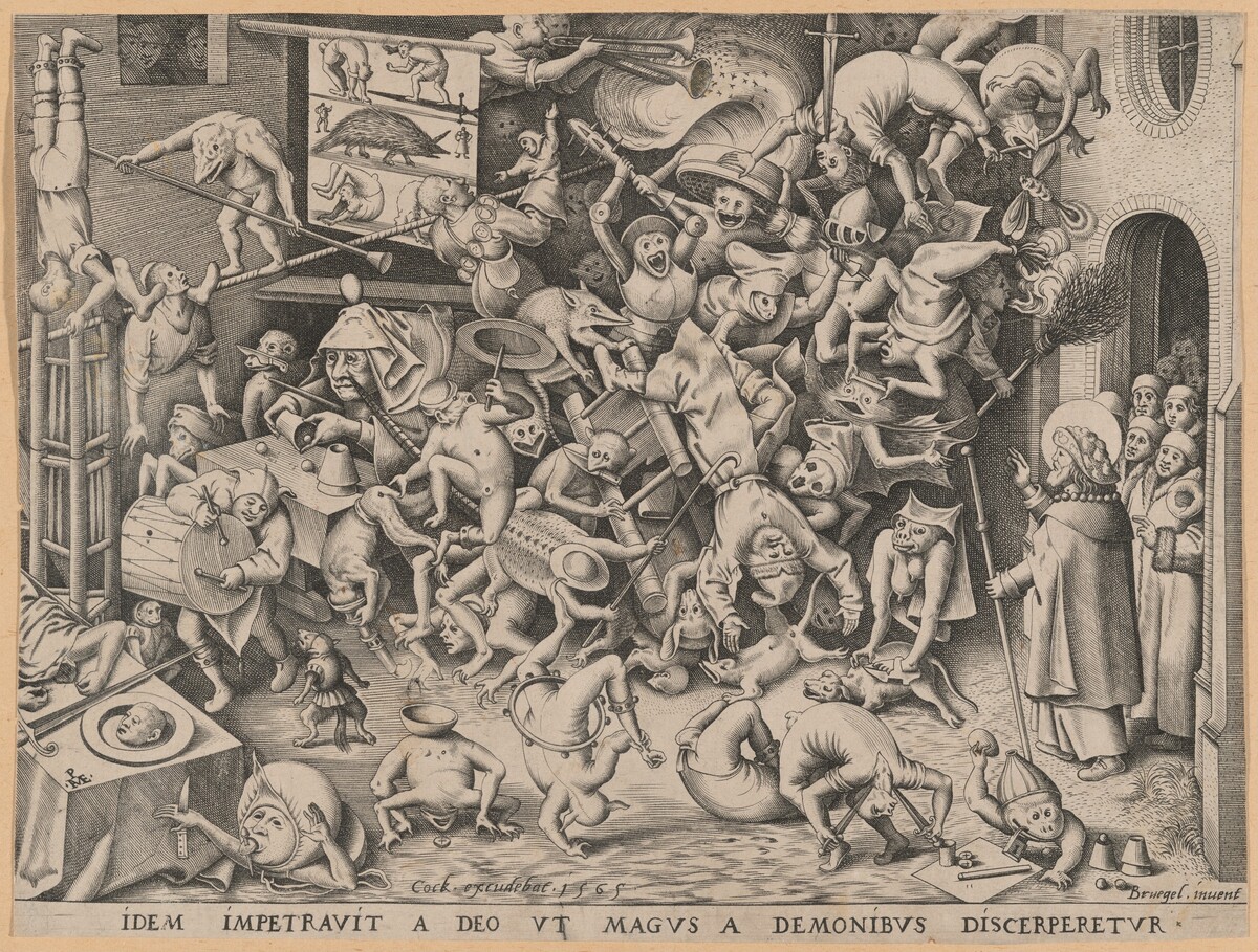 The Fall of the Magician by Pieter van der Heyden, after Pieter Bruegel the Elder