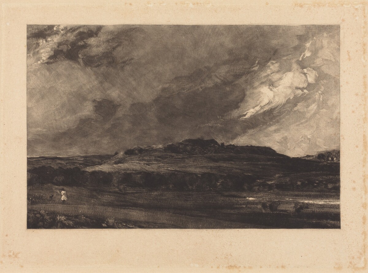 Old Sarum (a) by David Lucas after John Constable
