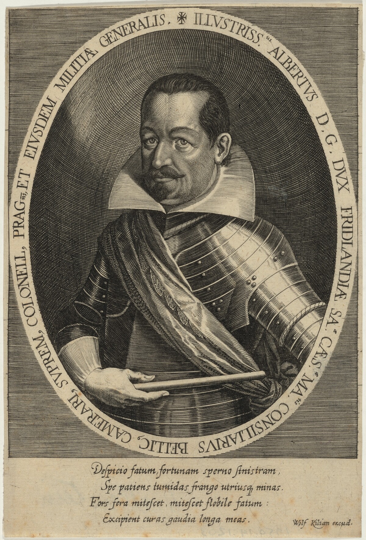Albrecht Wenzel Euscbius von Wallenstein by Wolfgang Philipp Kilian