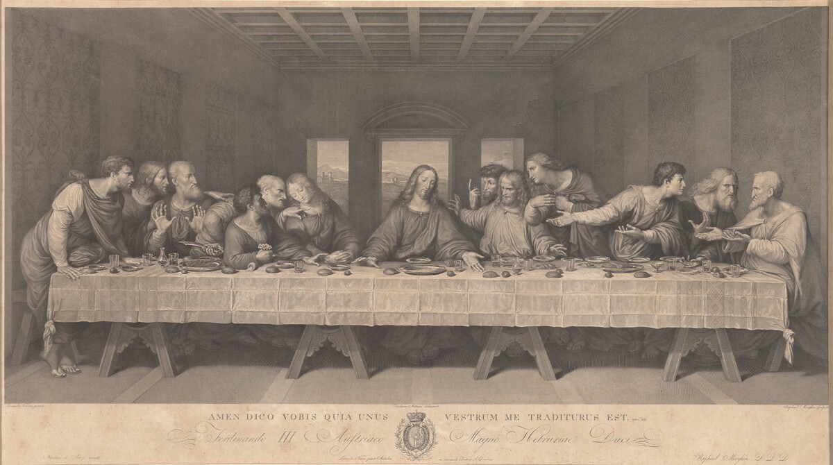 The Last Supper by Raphael Morghen, after Leonardo da Vinci