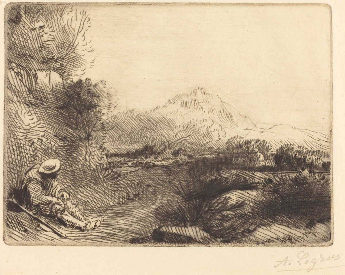Traveler Resting (Repos du voyageur) by Alphonse Legros